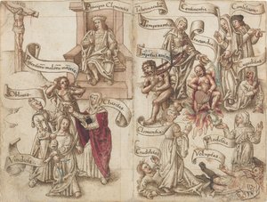 "Lösche die Spur des Topfes in der Asche" [fol. 32 verso / 33 recto] von French early 16th Century