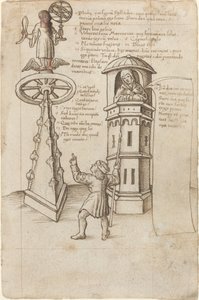 Die Statue der Gelegenheit, ein Vorübergehender und das Gewissen [fol. 8r]