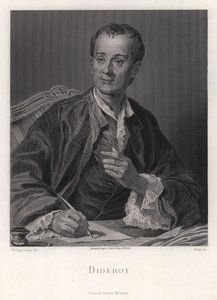 Porträt des Schriftstellers, Essayisten und Philosophen Denis Diderot 1713-1784