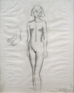 Aktdarstellung meiner Cousine Ady Weber von Frida Kahlo