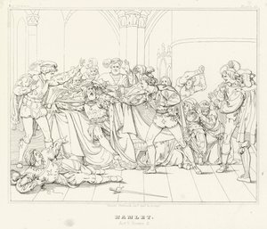 Hamlet, Akt V, Szene 2 von Friedrich August Moritz Retzsch