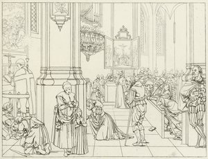 Illustration für Goethes Faust von Friedrich August Moritz Retzsch