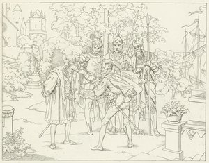 Illustration für Goethes Faust von Friedrich August Moritz Retzsch
