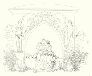 Illustration für Schillers Lied von der Glocke (Gravur) von Friedrich August Moritz Retzsch