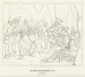 König Heinrich IV., Teil I, Akt II, Szene 4 von Friedrich August Moritz Retzsch