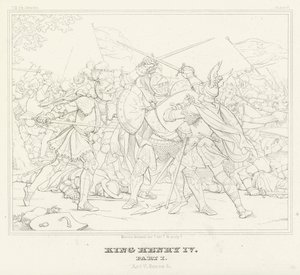 König Heinrich IV., Teil I, Akt V, Szene 4 (Gravur)