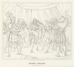 König Lear, Akt V, Szene 3 (Gravur) von Friedrich August Moritz Retzsch