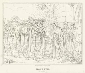 Macbeth, Akt I, Szene 6 von Friedrich August Moritz Retzsch