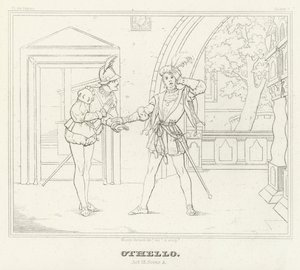 Othello, Akt III, Szene 3 von Friedrich August Moritz Retzsch