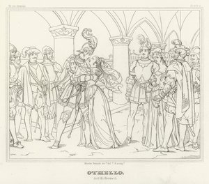 Othello, Akt II, Szene 1 von Friedrich August Moritz Retzsch