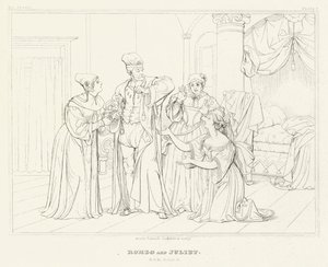 Romeo und Julia, Akt III, Szene 5 (Gravur) von Friedrich August Moritz Retzsch