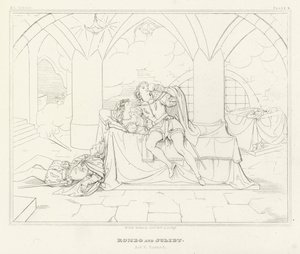 Romeo und Julia, Akt V, Szene 3 von Friedrich August Moritz Retzsch
