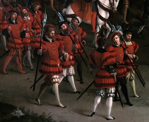 Interview von Franz I. und Heinrich VIII. im Lager des Goldenen Tuchs am 7. Juni von Friedrich Bouterwek