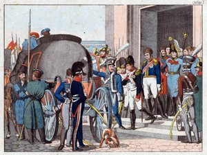 Die Abreise Napoleons zur Insel Elba