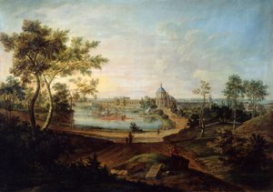 Ansicht des Großen Palastes in Oranienbaum, 1758