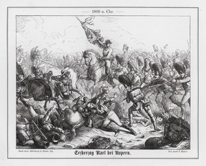 Erzherzog Karl von Österreich in der Schlacht von Aspern-Essling von Friedrich Kaiser