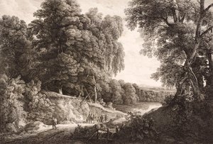 Waldlandschaft von Friedrich Loos