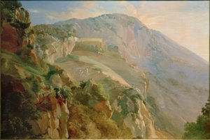 Kloster im Gebirge bei Subiaco von Friedrich Nerly