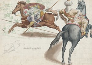 Kämpfende Reiter, 1818