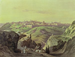 Blick auf Jerusalem von Friedrich Perlberg