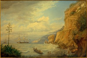 F. Thöming, Kapuzinerkloster bei Amalfi