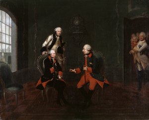 Begegnung zwischen Friedrich dem Großen und Kaiser Joseph II. in Neiße