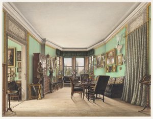 Ein Zimmer im Schloss Buchwald, ca. 1843