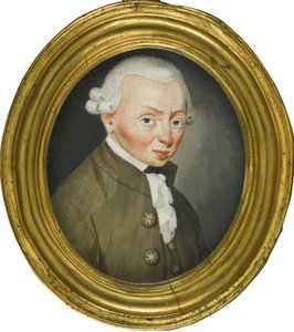 Porträt von Immanuel Kant 1724-1804, 1765 von Friedrich Wilhelm Springer