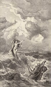 Leukothea und Odysseus von Friedrich the Elder Preller