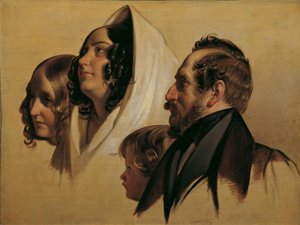 Die Familie des Johann Graf von Majláth von Friedrich von Amerling