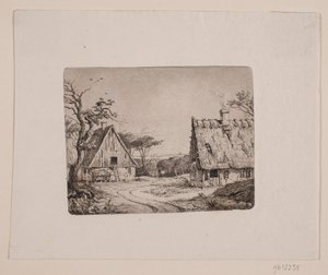 Landschaft mit zwei Bauernhäusern von Frits Grove