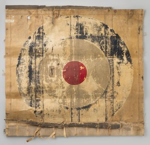 Fragment eines Leinenbanners des Flugzeugs F.K. 23 von Frits Koolhoven