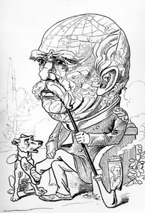 Karikatur von Bismarck, veröffentlicht in der Zeitschrift Nebelspalter am 2. März 1889 (Stich)