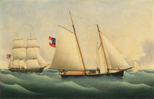 Eroberung der "Savannah" durch die "U.S.S. Perry"
