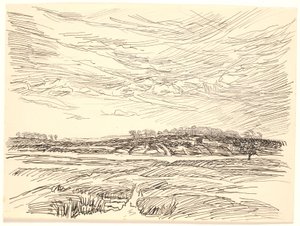 Landschaft mit Feldern