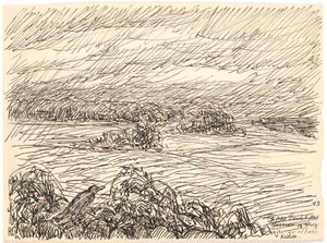 Und auf dem Zaun... von Fritz Syberg