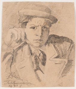 Selbstporträt von Fritz Syberg