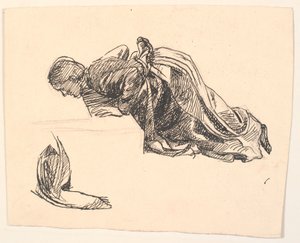 Entwurf zur Figur der Mutter in: Da hast du deine Augen, sagte der Tod...