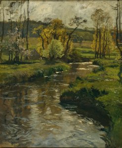 Fluss in der Normandie, ca. 1896 von Fritz Thaulow