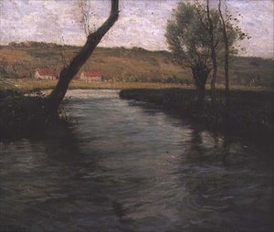 Der Bach durch die Wiese von Fritz Thaulow