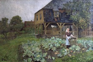 Das Herrenhaus auf Grunerloekka von Fritz Thaulow
