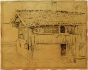 Oberbayerisches Bauernhaus von Fritz von Uhde
