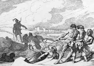 Olegs Feldzug gegen Konstantinopel, vor 1839 von Fyodor Antonovich Bruni