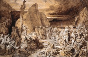 Die eherne Schlange Studie, 1839