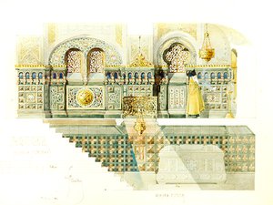 Entwurf für das Lapin-Familiengewölbe im Danilov-Kloster, Moskau
