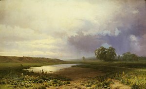 Nasse Wiese von Fyodor Vasilyev