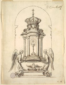Entwurf für eine Tabernakeltür aus Bronze von G B C