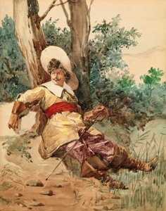 Rastender Musketier, n.d. von G. Camfri