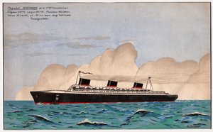 Der Liner Normandie. ca. 1935