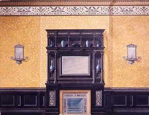 Entwurf für das vordere Wohnzimmer, No.1 Grosvenor Crescent, London, ca. 1850